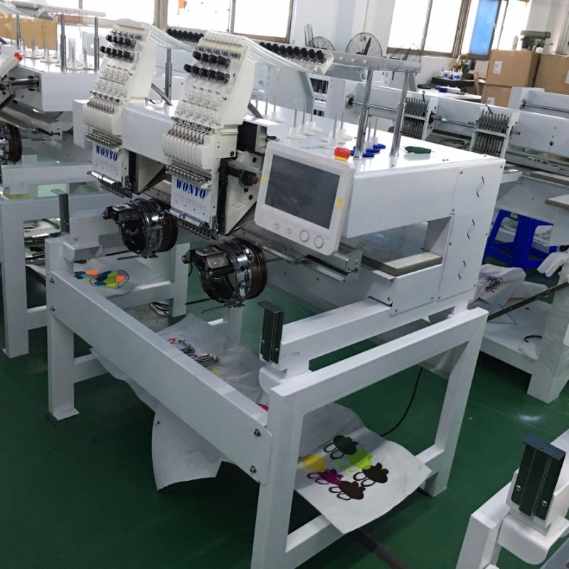 Горячая продажа Wonyo Desktop 2 Head Embroidery Machine Цена