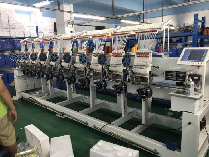10 Heads T-shirt Embroidery Machine High Speed Cap Embroidery