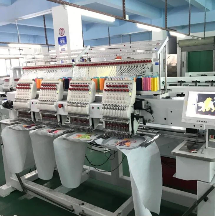 4 Head Computer Garment Embroidery Machine With All Parts