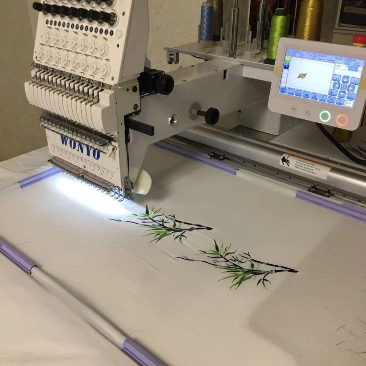 New Single Head Computerized Embroidery Machine For Cap T-Shirt Finished Garments Embroidery
