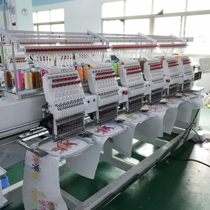 Wonyo 6 Head 12 Needles Cap Embroidery Machine